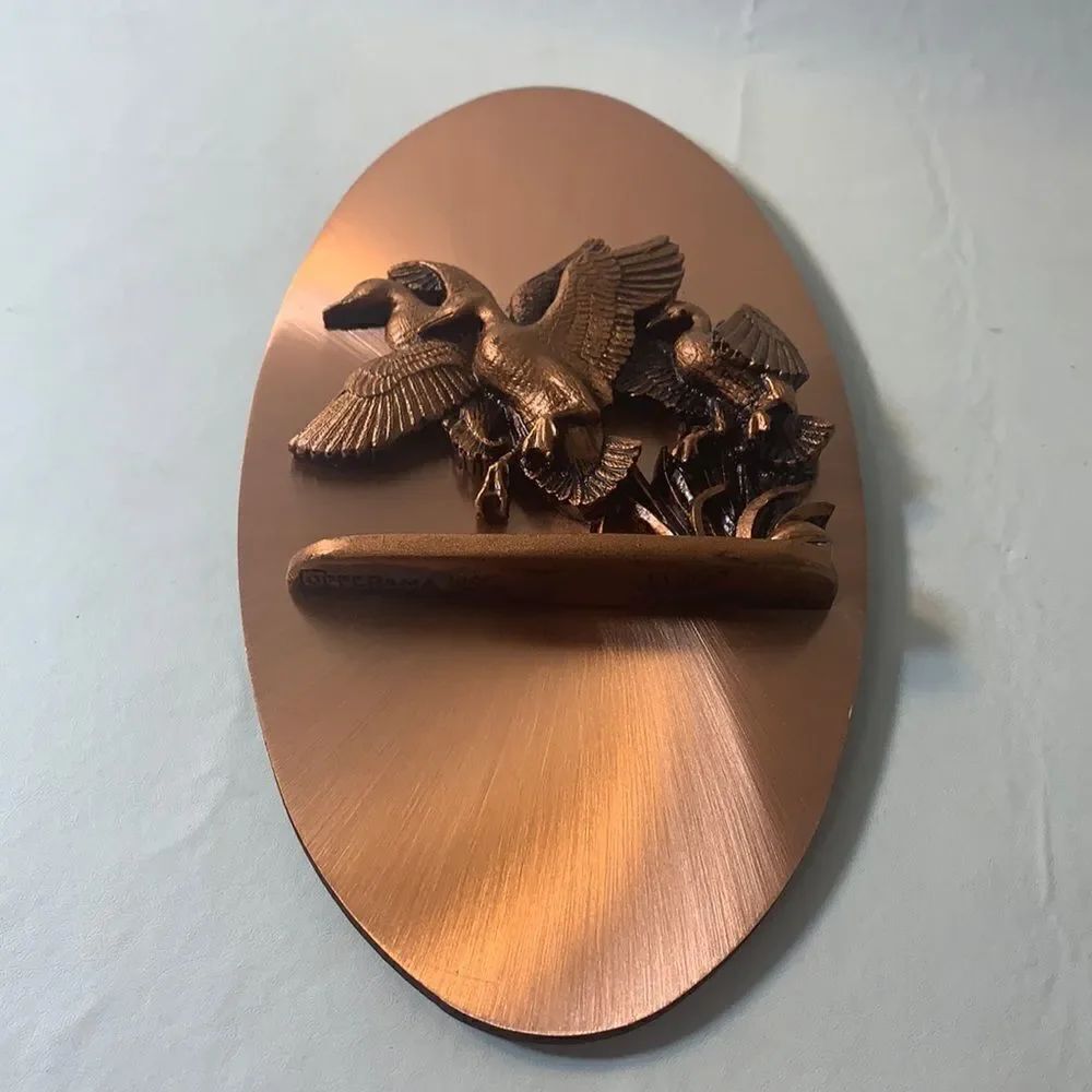 Copperama INC By Victor Vintage Ducks Flying Pond 3 D Copper Art 1970’s Copper